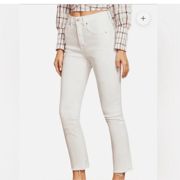 Veronica Beard Cream Jeans